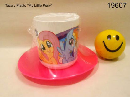 Imagen de TAZA CON PLATO MY LITTLE PONY 6.23